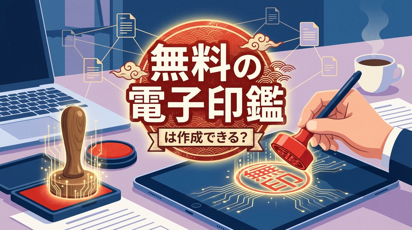 無料の電子印鑑は作成できる?