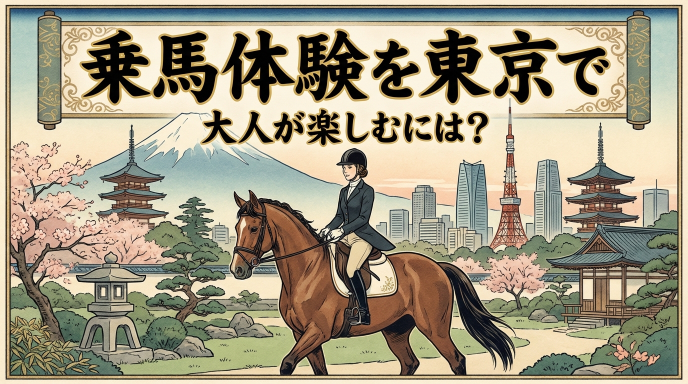乗馬体験を東京で大人が楽しむには?