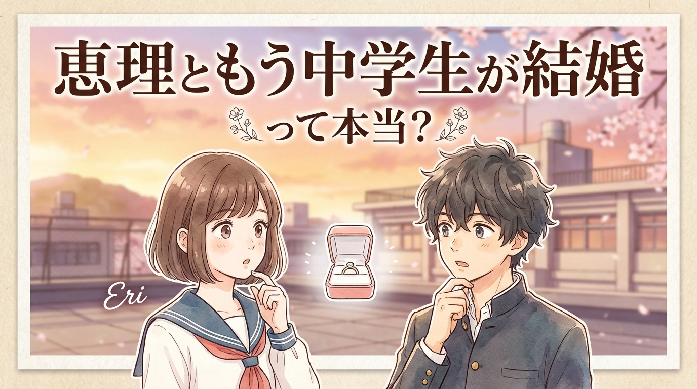 恵理ともう中学生が結婚って本当?