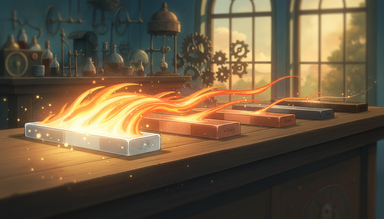 なぜ銀がトップなの？熱が伝わる仕組みの秘密