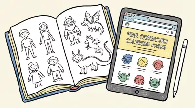 無料の塗り絵でキャラクターはある？