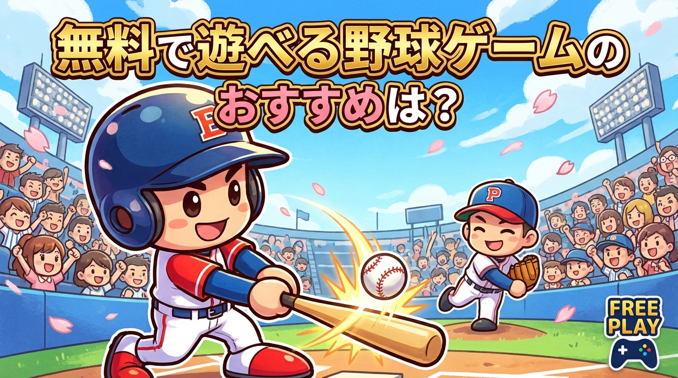 無料で遊べる野球ゲームのおすすめは?