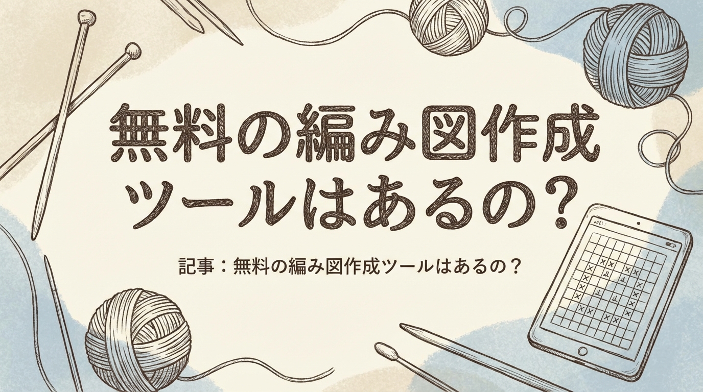 無料の編み図作成ツールはあるの?