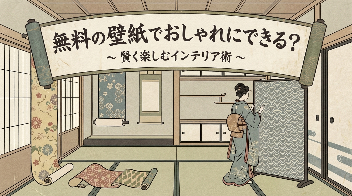 無料の壁紙でおしゃれにできる？