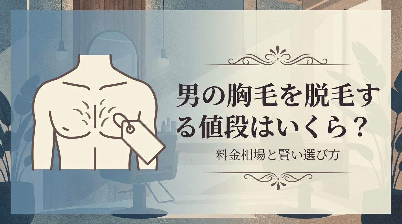 男の胸毛を脱毛する値段はいくら?