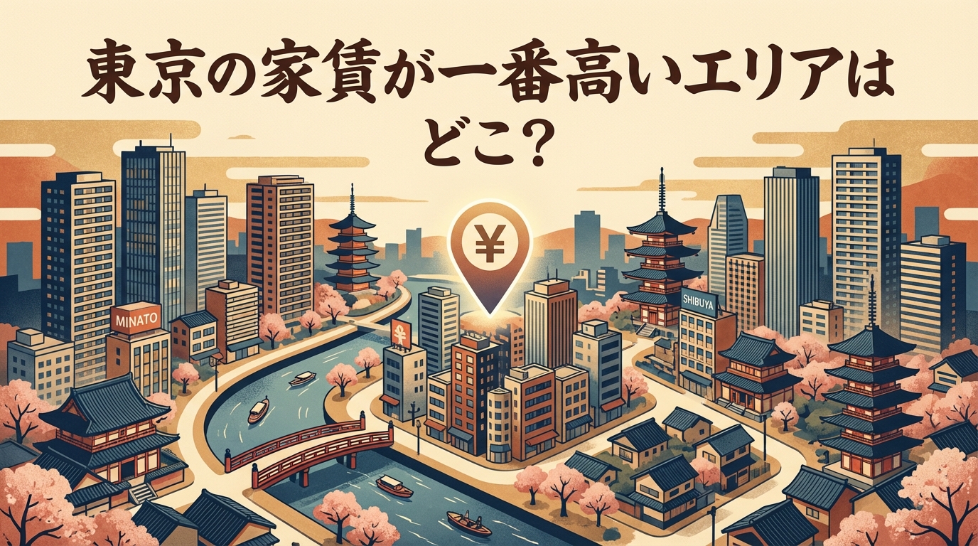 東京の家賃が一番高いエリアはどこ?