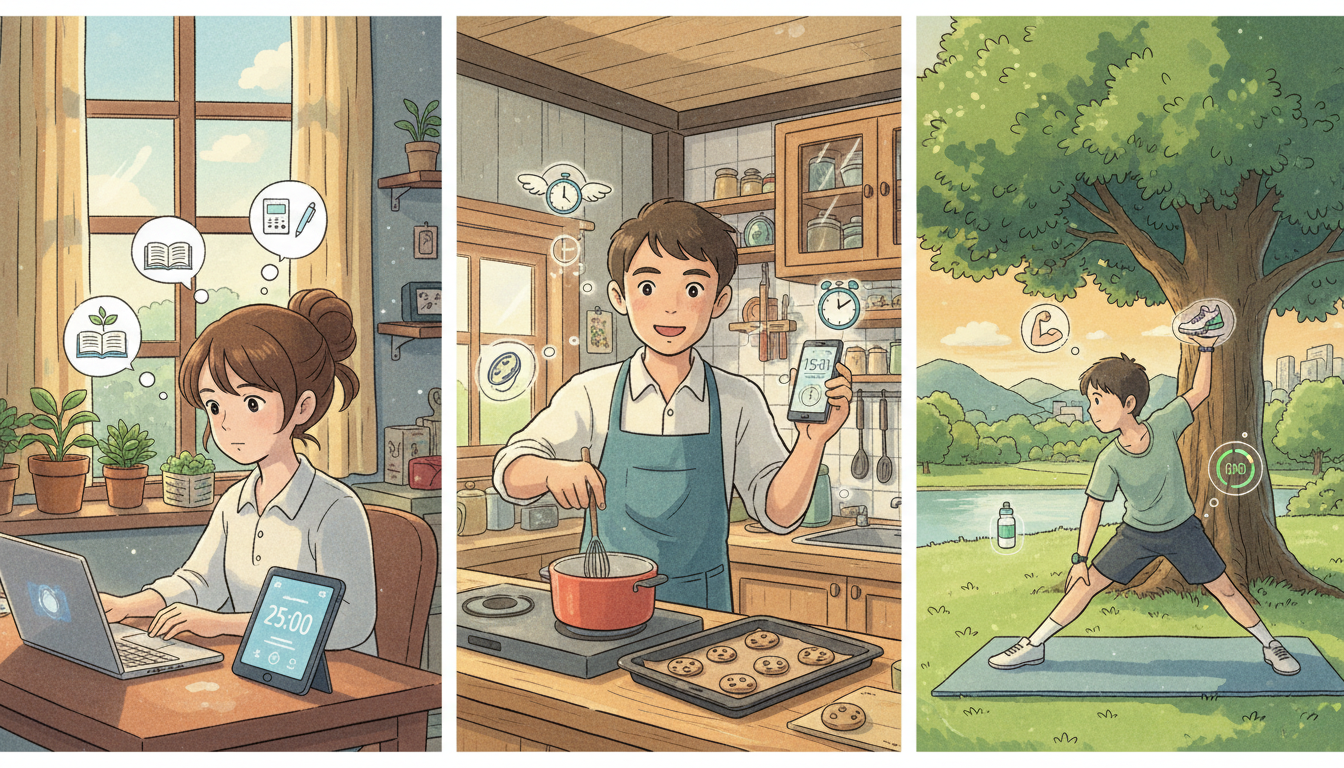 実際にどんなシーンで無料タイマーが役立つのか見てみましょう