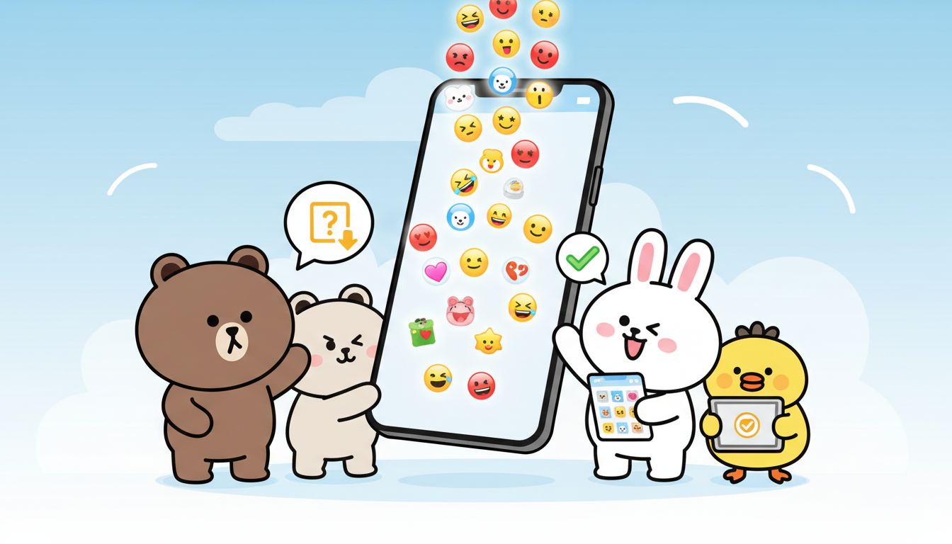 実際に無料絵文字をダウンロードして使う方法は?