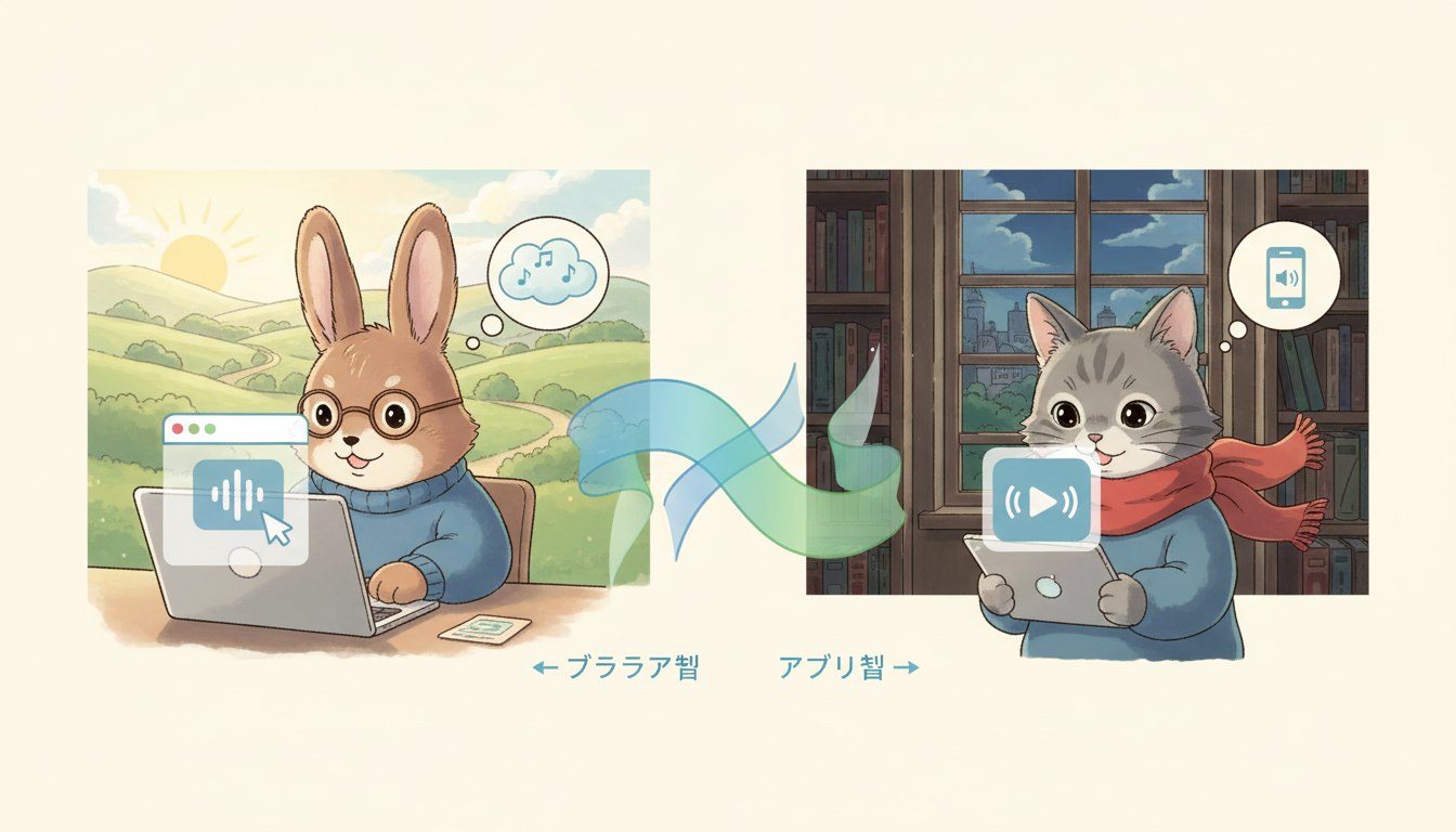 用途に合わせて「ブラウザ型」か「アプリ型」かを選ぶのが正解です